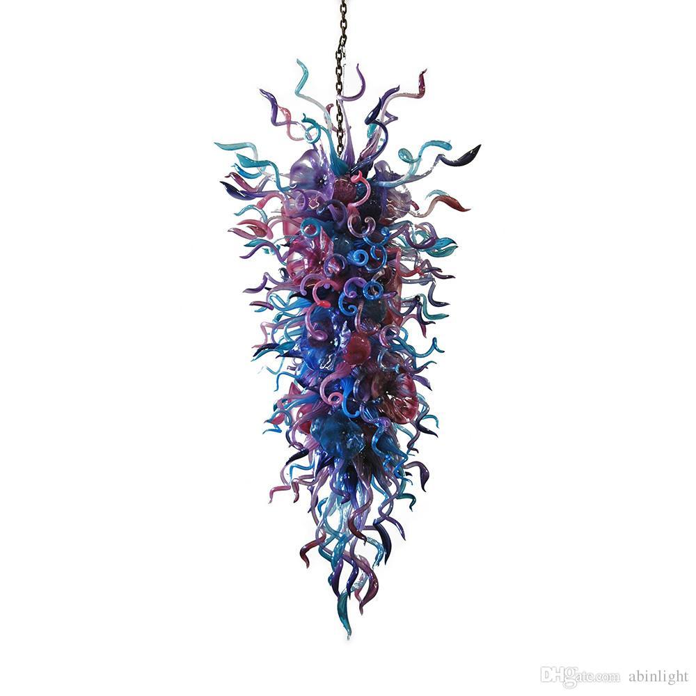 

Luxury Hotel Lagre Chandelier Style Hand Blown Artistic Lighting Custom Glass Blown Glass Home Lighting Artsitic