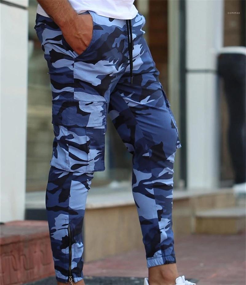 Sweatpants Summer Contrast Color Cargo Mens Pencil Pants Casual Jogger Fitness Male Pants Camouflage Designer Mens