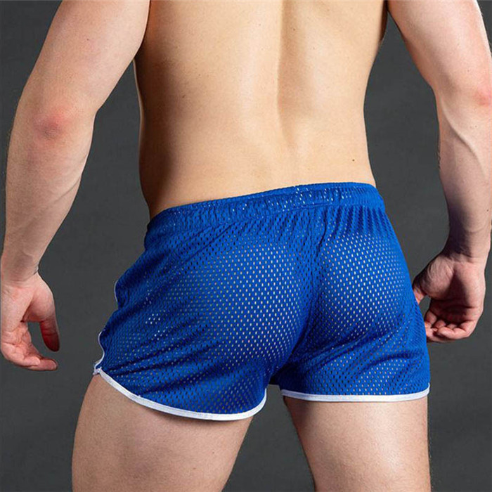 

Breatable Men Shorts Summer Fitness Gyms Bodybuilding Workout Short Mesh Quick Dry Sportswear Jogger Beach Man Shorts, Army green
