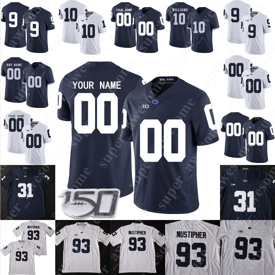 

Penn State Nittany Football Jersey Shane Conlan 94 Cameron Wake 42 Lenny Moore Mike Munchak Steve Wisniewski Lydell Mitchell Bobby Engram, White with name