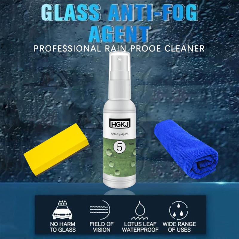 

20/50ml Interior Angle Waterproof Rainproof Anti-fog Agent Glass Coating Spray For Car Glass Rainproof Agent With Sponge Rag