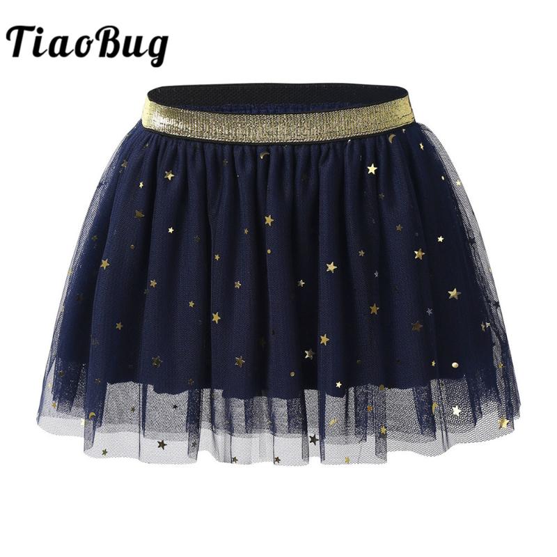 

TiaoBug Kids Baby Girls Sparkly Stars Sequins Ruffled Layered Tulle Ballet Tutu Skirt Toddlers Stage Performance Dance Costume, Grey