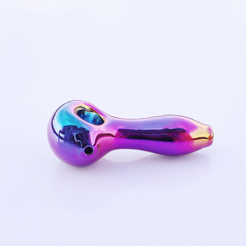 

The blue copper smoke pipes glass hand smoke whit smoking pipe dab rig glass pipe glass spoon dry herb tobacco tool