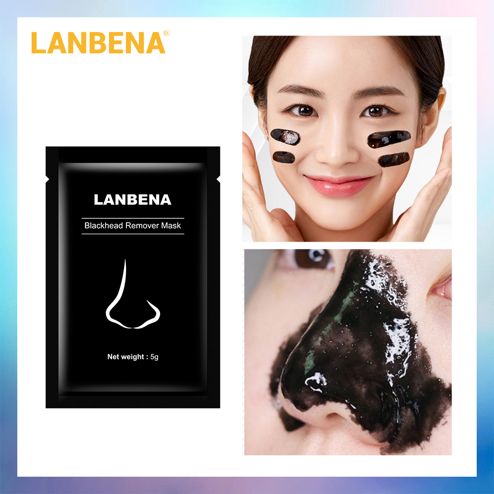 

LANBENA Black Mask Blackhead Remover Mask Mud Face Mask Charcoal Shrink Pores Deep cleaning Acne Treatment Oil Control Skin Care