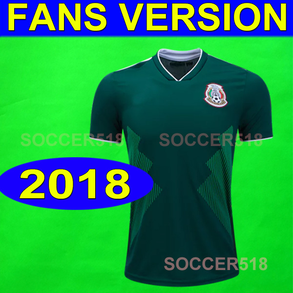 

2018 world cup Mexico home green 2018 2019 football shirts Breathable Anti-Pilling very nice quality soccer jerseys send out in 24 hours, 2018 home