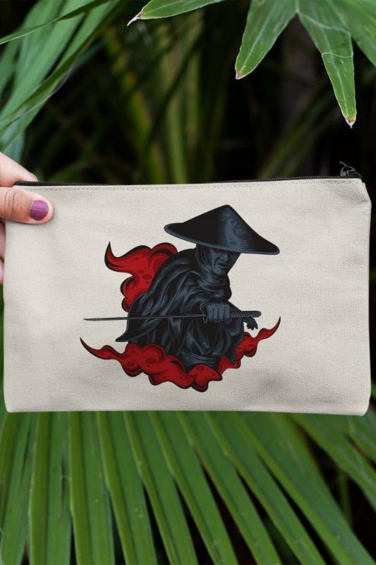 

Angemiel Clutch Katana Holding Sinirli Ninja Portfolio Hand Makeup Bag