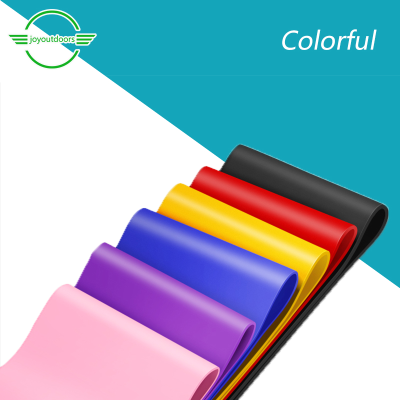 

6-Color Yoga Elastic Ring Indoor Fitness Sports Belt Sports Ring Rubber Elastic Belt slimming Exercise Gym Rally, Red