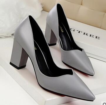 

High Quality Pumps Women's Shoes Summer Thick heel High-heeled 8 cm Europe Wind Retro Fashion Temperament Simple Shoes, Black