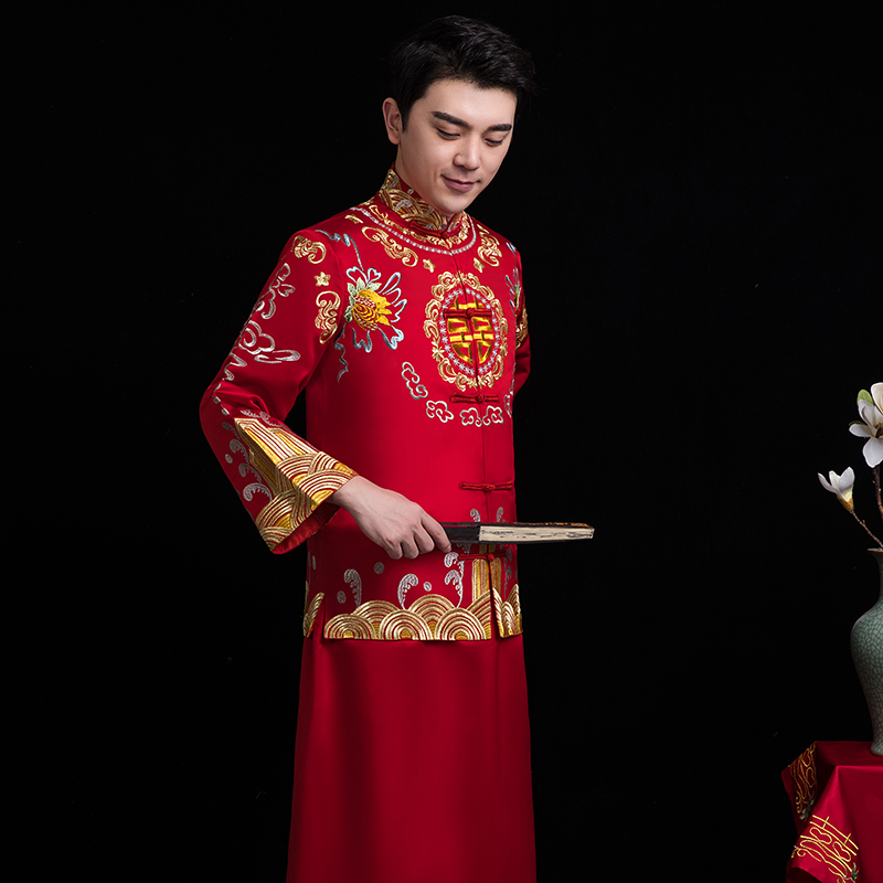 chinese male wedding attire
