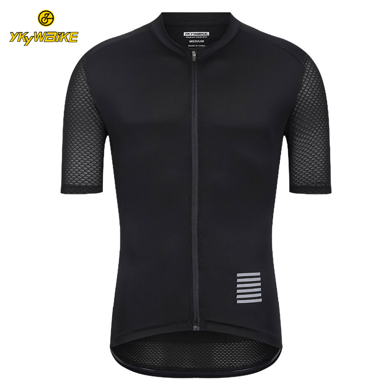 

YKYWBIKE Men Cycling Jersey MTB Maillot Bike Shirt Downhill Jersey High Quality 2019 Pro Team Tricota Mountain Bicycle Clothing, White