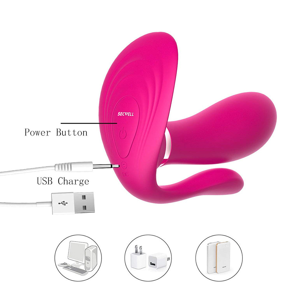 Female Wearable Butterfly Vibrator With Wireless Remote Control G Spot Clitoral Stimulator