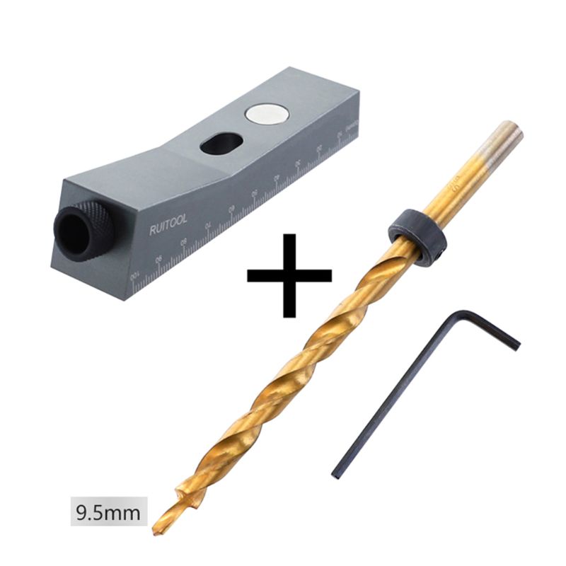 

Aluminum Alloy Small Oblique Hole Locator Drill Guide Magnetic Woodworking Tool M17E