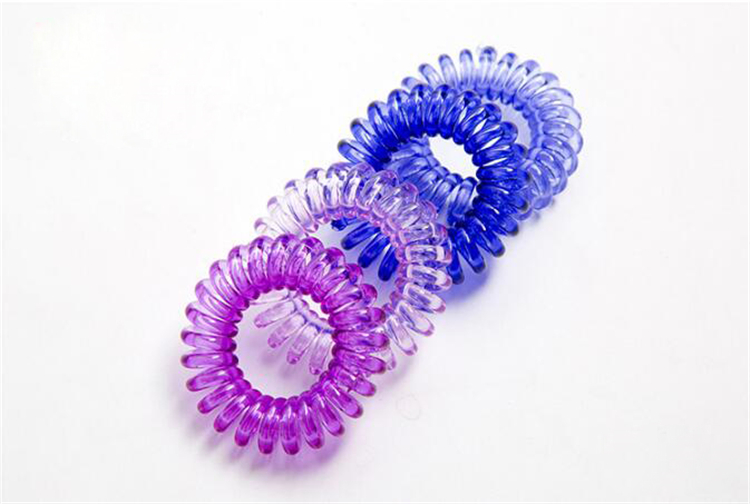 

28 colors Telephone Wire Cord Gum Hair Tie 4.1cm Girls Elastic Hair Band Ring Rope Candy Color Bracelet Stretchy Scrunchy DHL FJ348, Mixed colors(random send)