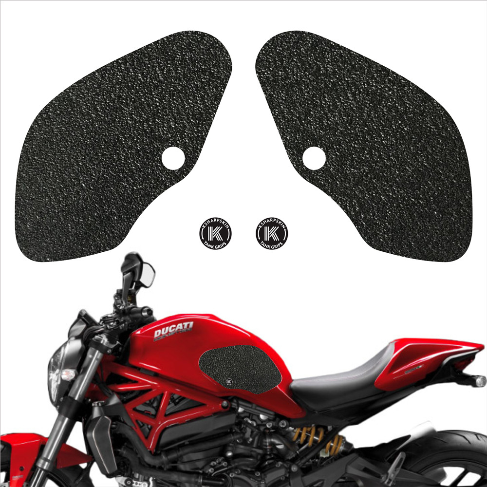 

Motorcycle side non-slip stickers fuel tank protection pad body waterproof film for DUCATI MONSTER 1200 S STRIPE MONSTER821 STRIPE, K-tg01-124-cle