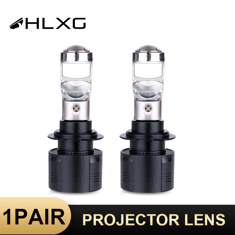 

HLXG H7 Mini bi led Projector lens H4 Led High Low Beam Lamps 12000LM Car Headlight Bulbs HB3 9005 HB4 9006 H11 H8 Auto lights