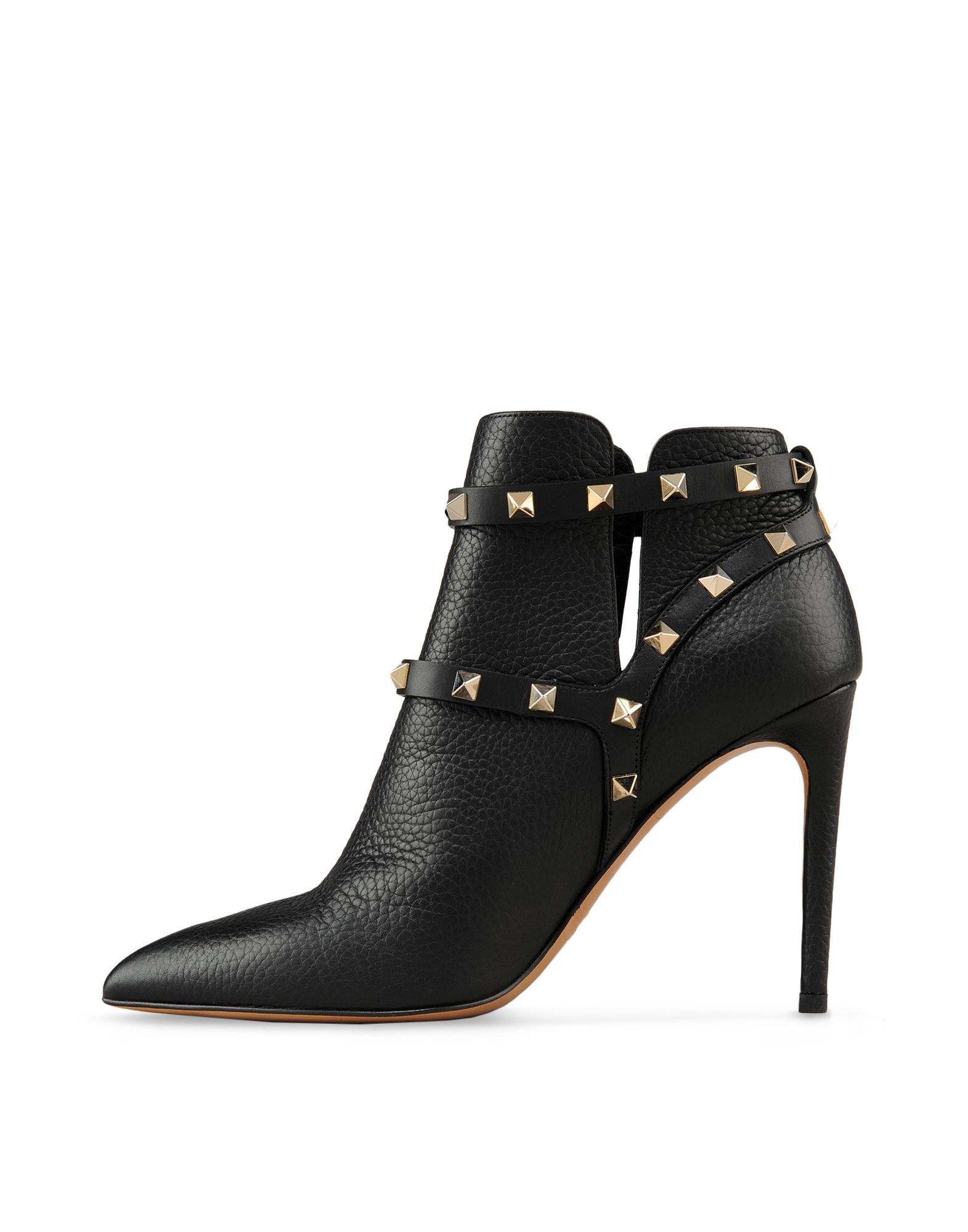 

Designer Studs sock boots High Heel ankle boot leather trimmed stretch knit sock booties cage Rivet Boots 105mm for woman US4-10 with box v0, Red