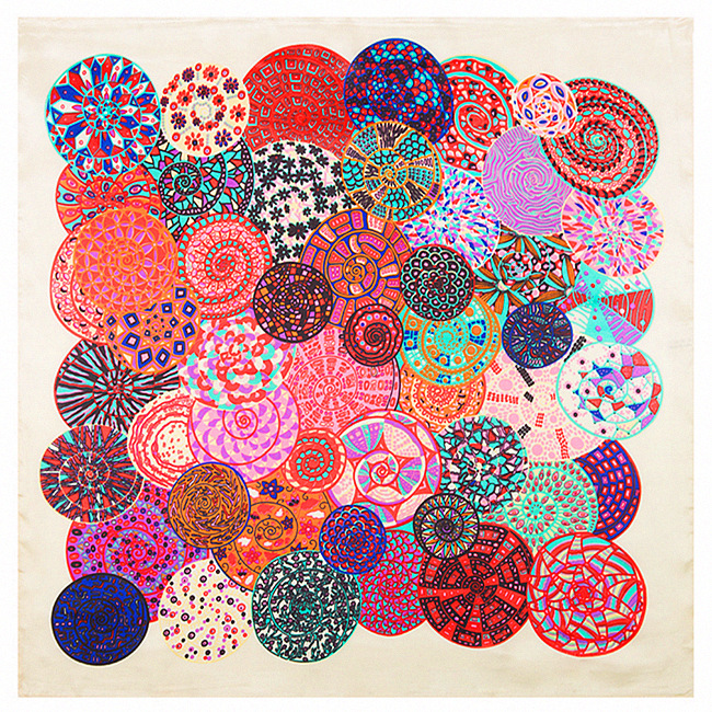 

Mai Tong scarves 60cm * 60cm snail dreams Ms. silk professional small square scarf 389