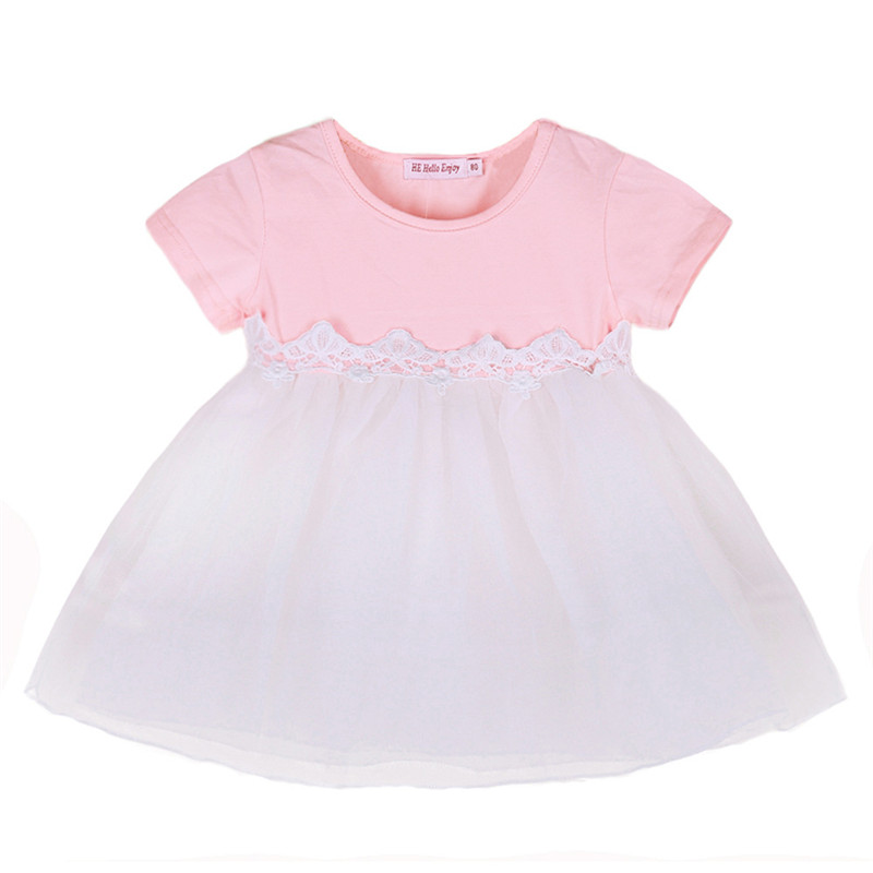 

Summer Toddler Infant Girls Cotton Mesh Tutu Dresses Kids Cute Birthday Party Clothes 0-3Y Baby Girl Princess Dress 2020 New25, Pink