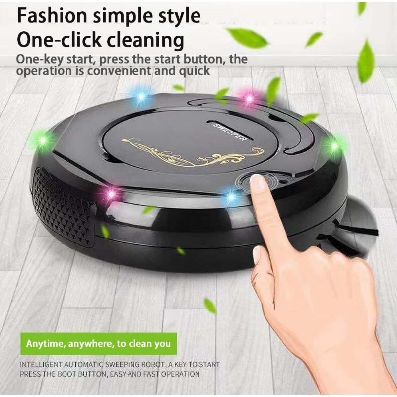 

Intelligent Auto Charging Sweeping Robot Dry Fingerprints Wet Mop Home Floor Vacuum Cleaner Household Artifact Cleaning Tool