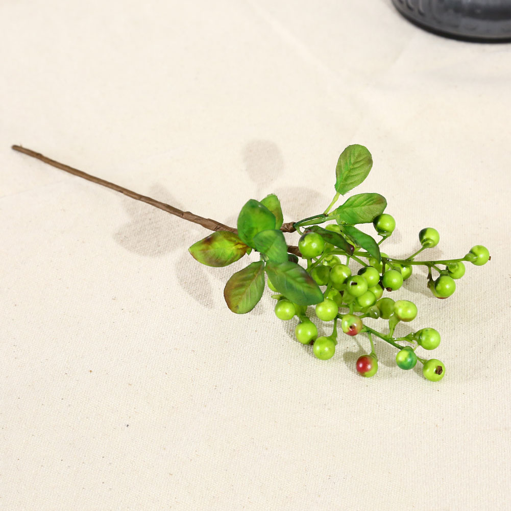 

New Sale Artificial Simulation Berry Flower Plant Bouquet Home Wedding Party Decoration, Orange