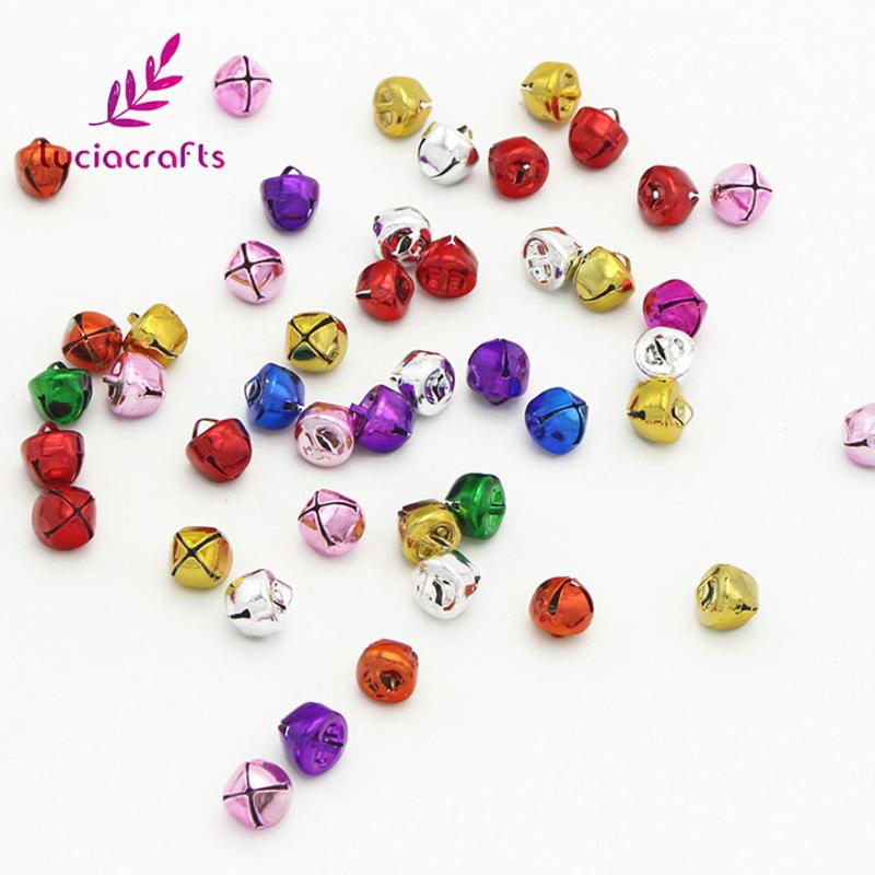 

Lucia Crafts 10mm/15mm Randomly Mix Jingle Bell Pendants Hanging For Christmas Tree DIY Party Decoration 12pcs/48pcs D18021004
