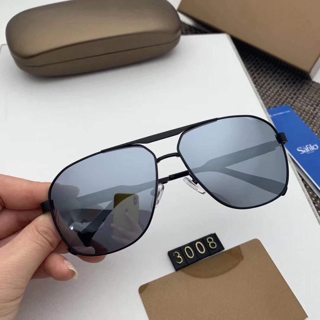 

2020 Luxury- High Quality Classic Pilot Sunglasses Designer Brand Mens Womens Sun Glasses Eyewear Metal Glass Lenses with box P3008SP