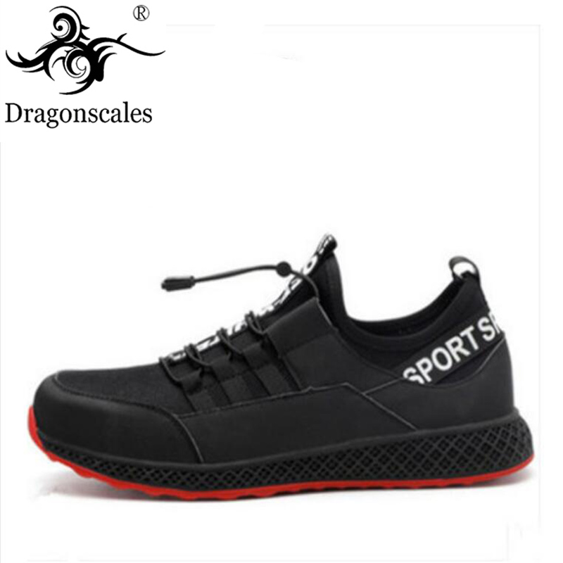 New 2019 Mens Casual Safety Shoes Fashion Steel Toe Cap Work