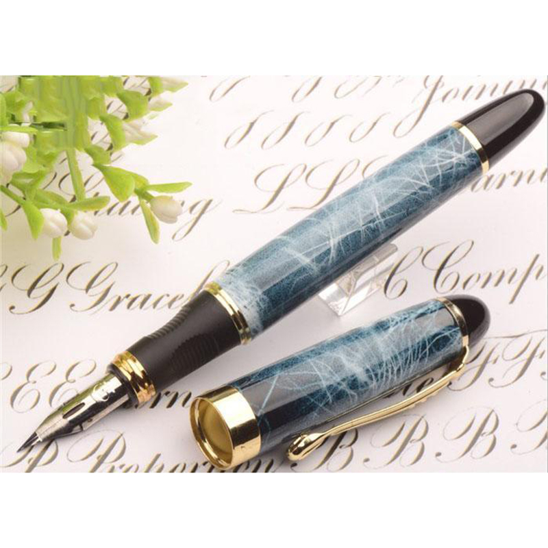 

Golden Modification Fountain Pen Flexy G Nib Flower body English Calligraphy Pen For Learn Circular body Painting, Red