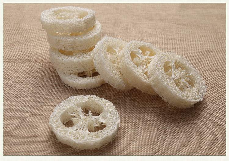 

Wholesale Natural Loofah Luffa Loofa Pad Spa Bath Facial Soap Holder