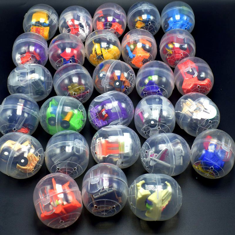 The Christmas Toy Capsule Toys Deformation Mecha Car Robots Model Toys Inside Party Supplies Baby Gifts Multi Styles-image-465624904