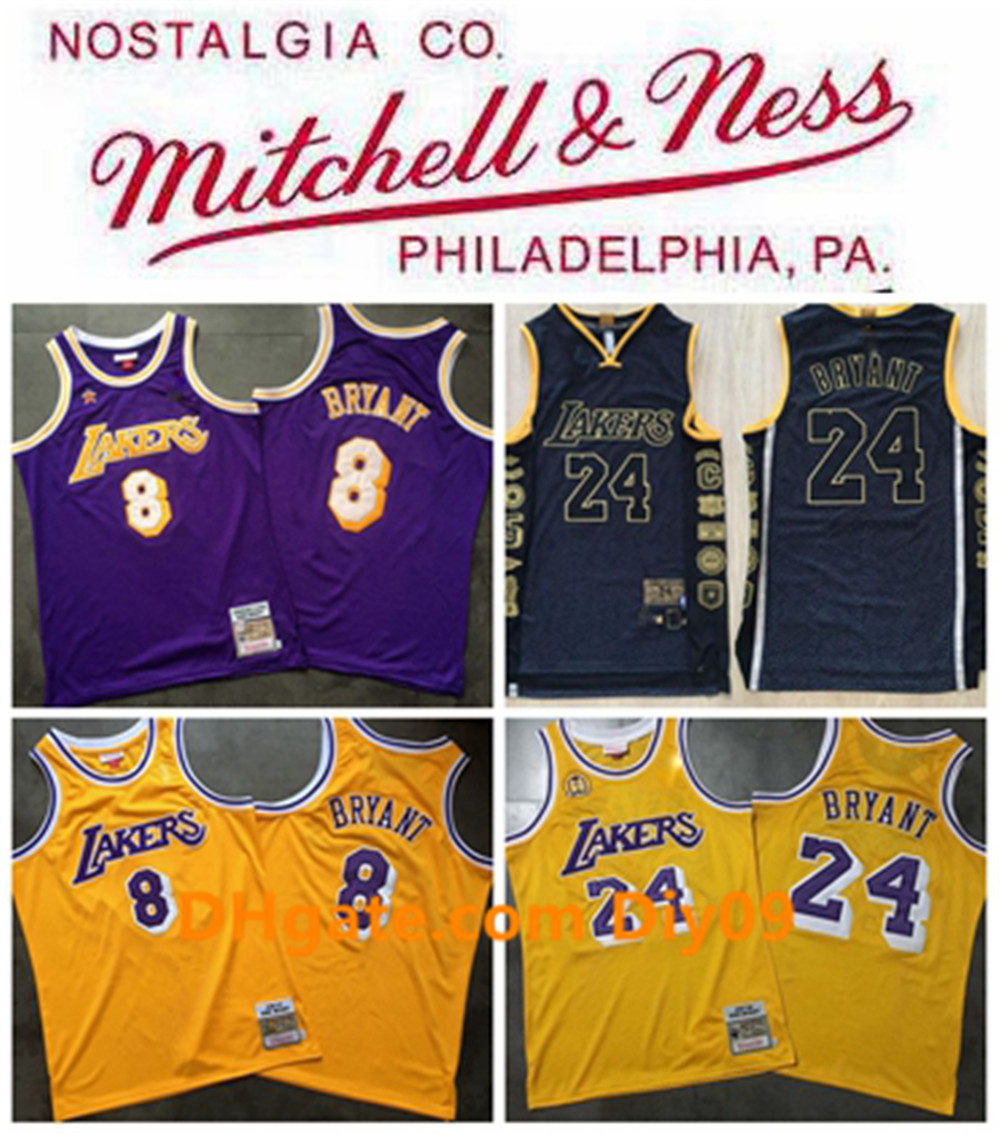 Uniforme Jersey Kobe Bryant de Los /Ángeles Lakers No.24 Verano Camisetas de Baloncesto Masculino Bordado # 24 Kobe Bryant Fans Baloncesto Ropa Bordado Artesan/ía Tejido