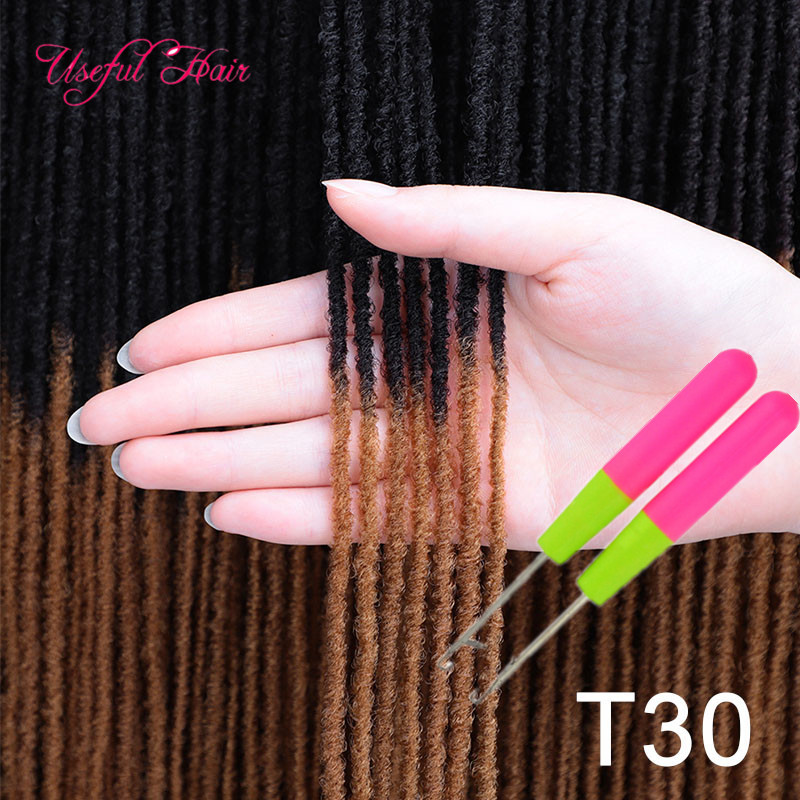 

Locs Dreads Sister Locs Crochet Hair Extensions Afro 18 Inch Synthetic Braiding Hair Straight for hooks gift Women Passion Twist Marley 2021, 1b/27hl