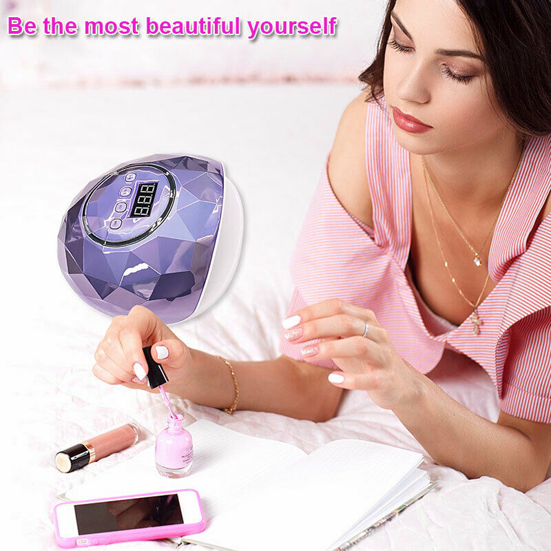 

Fashion 110W Nail Gel UV Lamp 39 LEDs Lamp for Manicure Fast Curing Nail Gel Polish Dryer US/EU Plug Tools ZGOOD, Pink