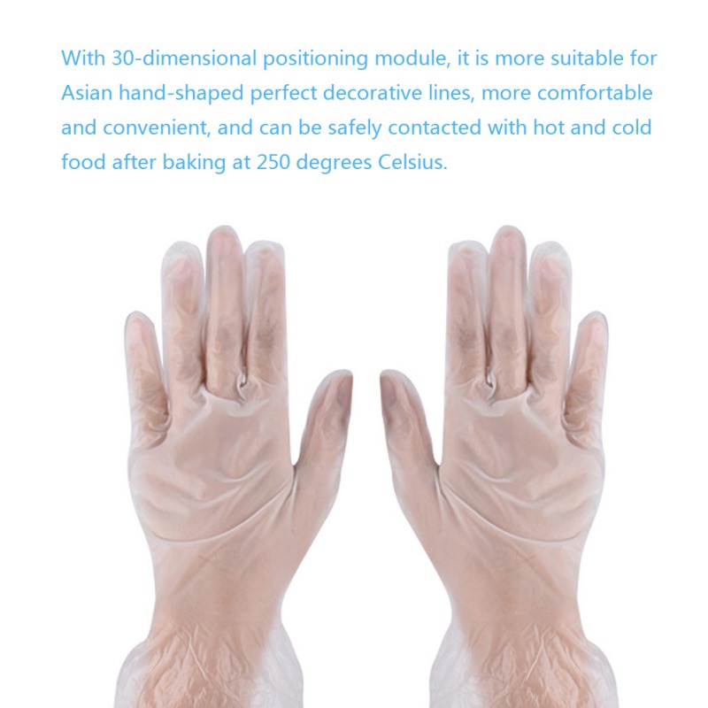 

100PCS Disposable Nitrile Latex Gloves Protective Gloves Household Cleaning Products Flexible Anti-static Properties White