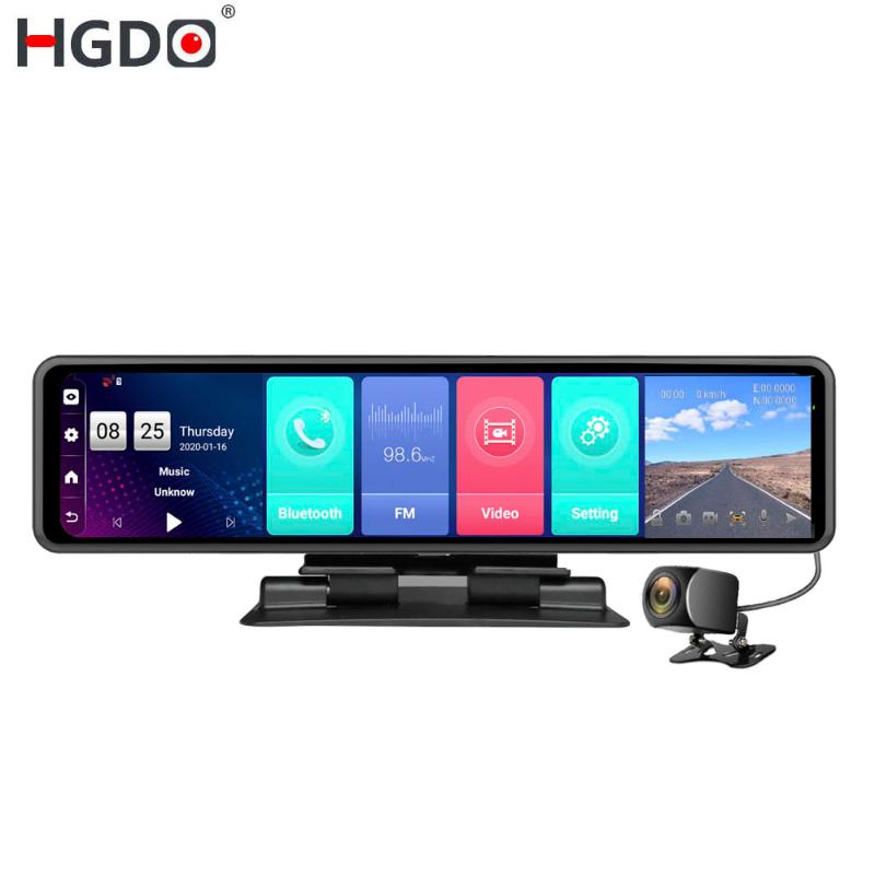 

2020 HGDO 12" IPS Car DVR Camera GPS 4G Android 8.1 ADAS FHD 1080P Dash cam Dual Lens car video Recorder Remote Monitor 2G+32G