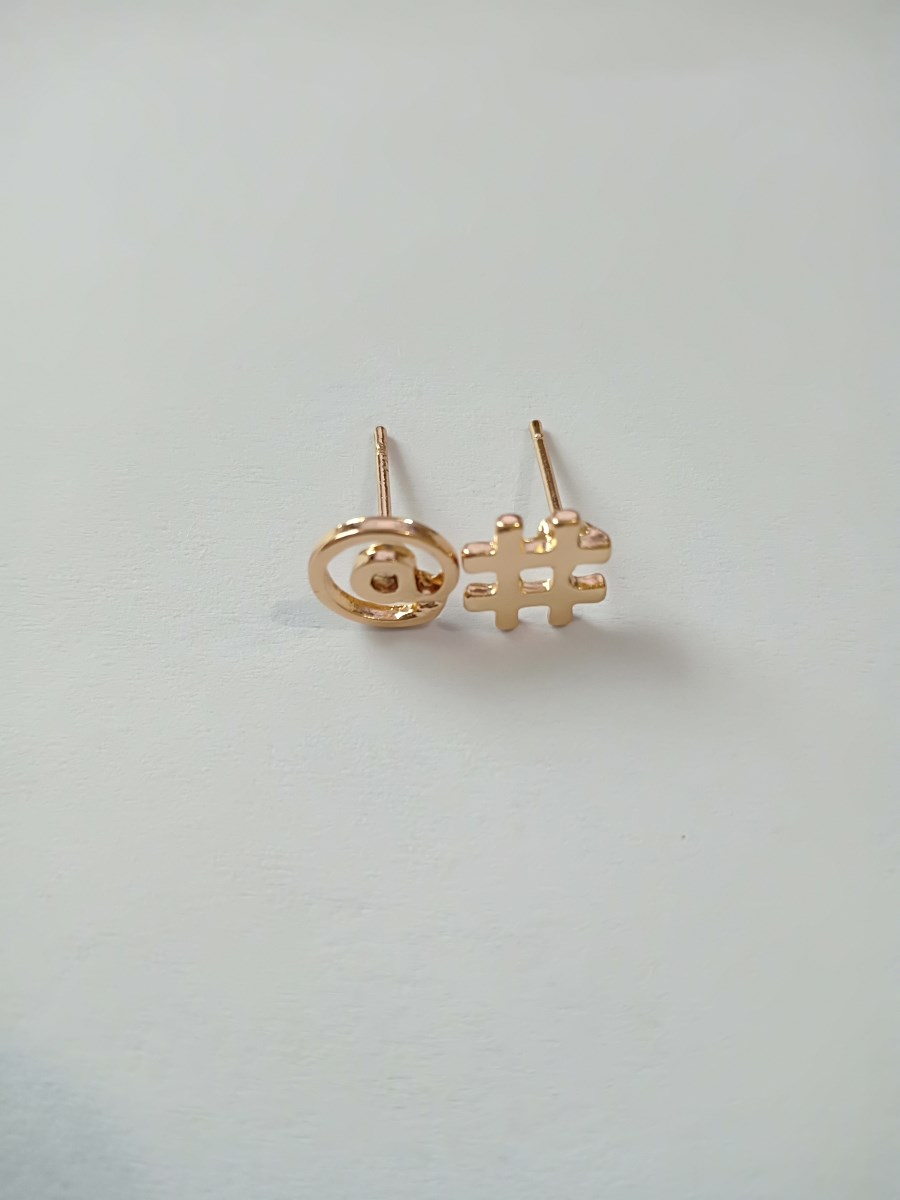 

Fashion stud earrings # @ 2016 ms gold-plated silver plating rose gold earrings package in the mail free shipping available, Golden;silver