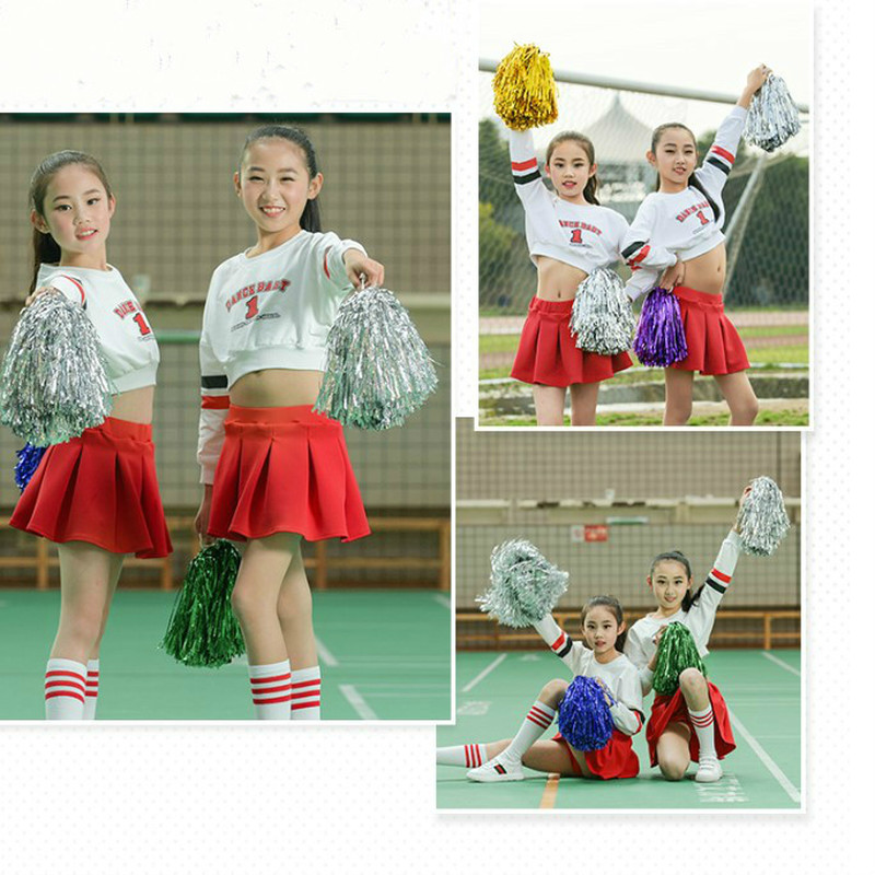 

2pcs Cheerleaders Pompon Flowers Balls Cheerleading Pom Poms
