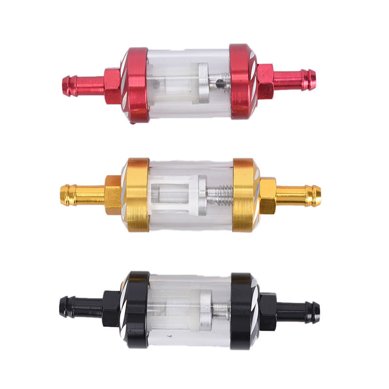 

Gas Fuel Filter Scooter Universal Aluminum Clear-View For Motor Dirt/pit