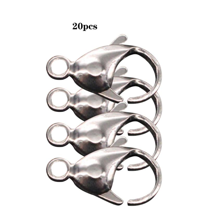 100pcs 6mm*12mm Lobster Claws Clasp Practical for Necklace Bracelets Jewelry New
