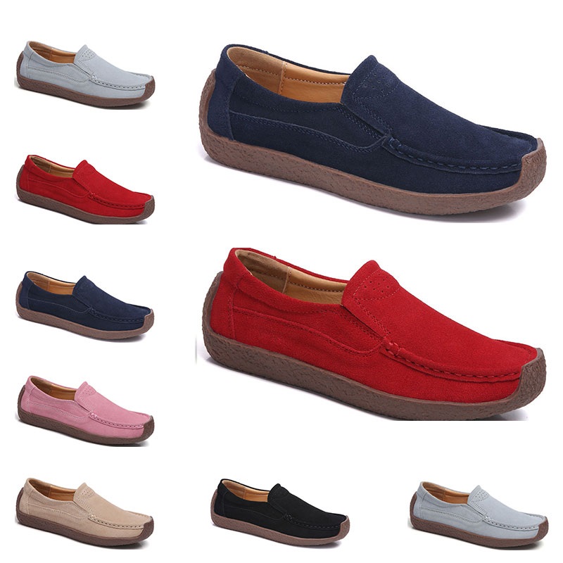 

New Fashion 35-42 Eur new women's leather shoes Candy colors overshoes British casual shoes free shipping Espadrilles #Forty, #04