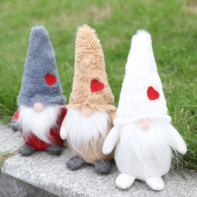 

Cute Plush Gnome Christmas Doll Ornaments Swedish New Year Santa Claus Nisse Nordic Elf Figurine Holiday Xmas Gift