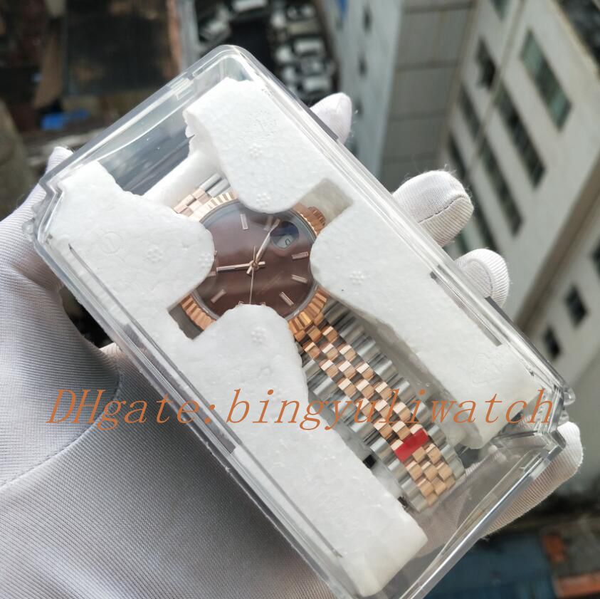 

Super Factory Version New V2 126331 Chocolate Dial Jubilee, five-piece links Sapphire Glass 41mm Mens Watches Asia 2813 Movement Plastic box, 01