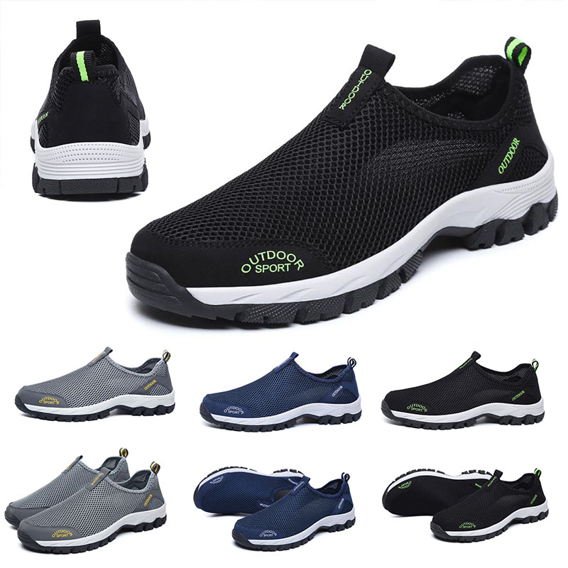 

breathable trainer new men running shoes black grey red male designer sneaker outdoor walking sports shoe, A1