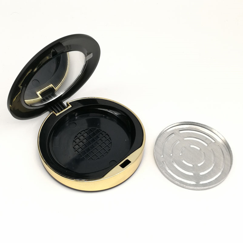 

Plastic Empty Eyeshadow Case Blusher Case Round Powder Cosmetic Compact Container Empty Beauty Packing Box F3756