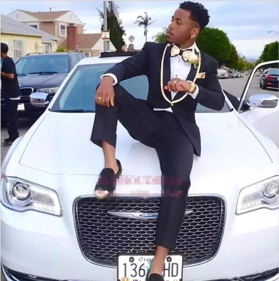 white gold prom suit