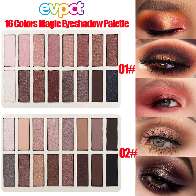 

New Brand 16 colors magic eye shadow palette sexy matte pearl diamond waterproof smoky eyeshadow cosmetics, Picture color