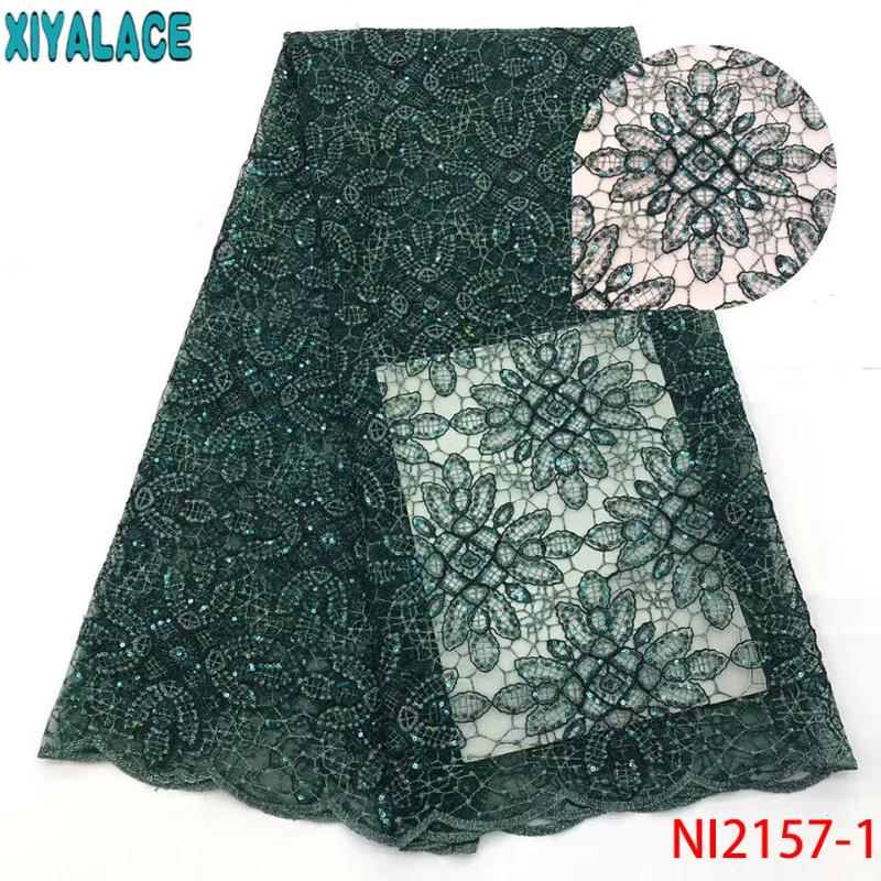 

Latest Sequins Net Tulle Mesh Lace,High Quality Lace Fabric,2020 Nigerian Lace Fabrics for Party Dresses KSNI2157-1