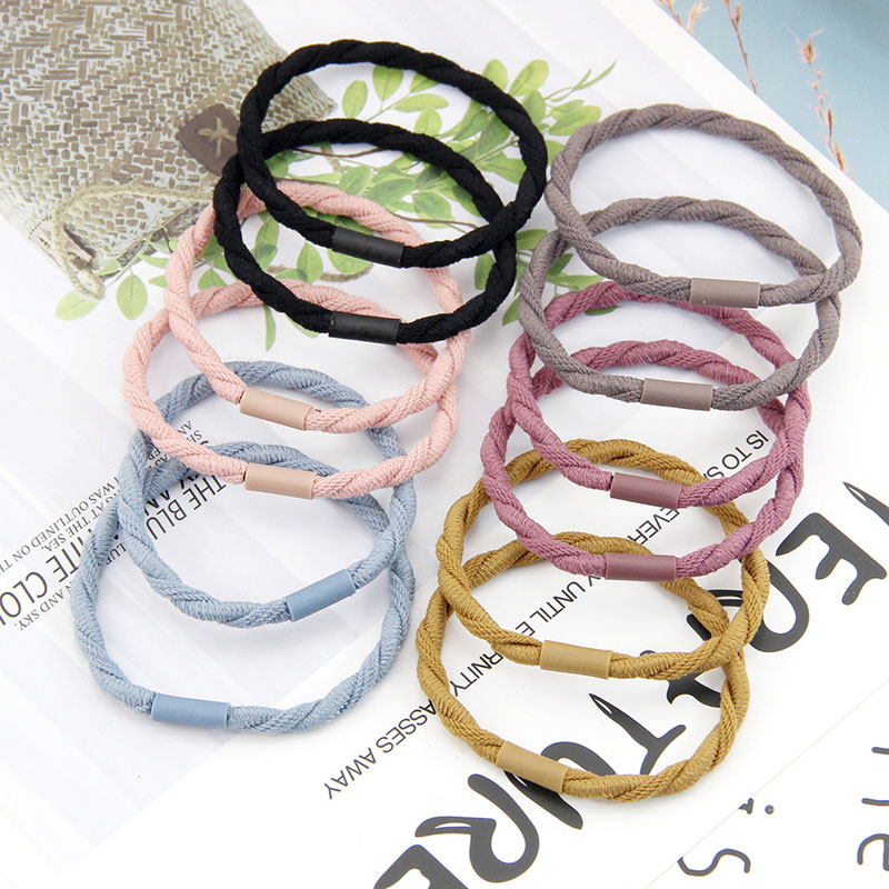 

Hot Sale Fashion Children Girl Twist Elastic Rope Rubber Hairbands Korean Style Basic Headwear Hair Accessories, Mixed