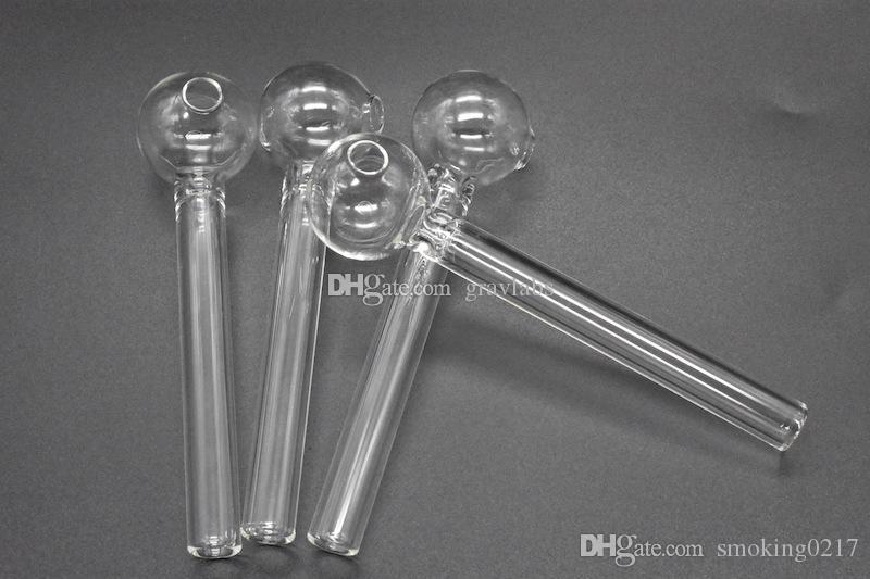 Cheap Glass Oil Burner Pipe tobacco smoking glass Cigarette Filter glass tube oil pipe free shipping-image-538450546