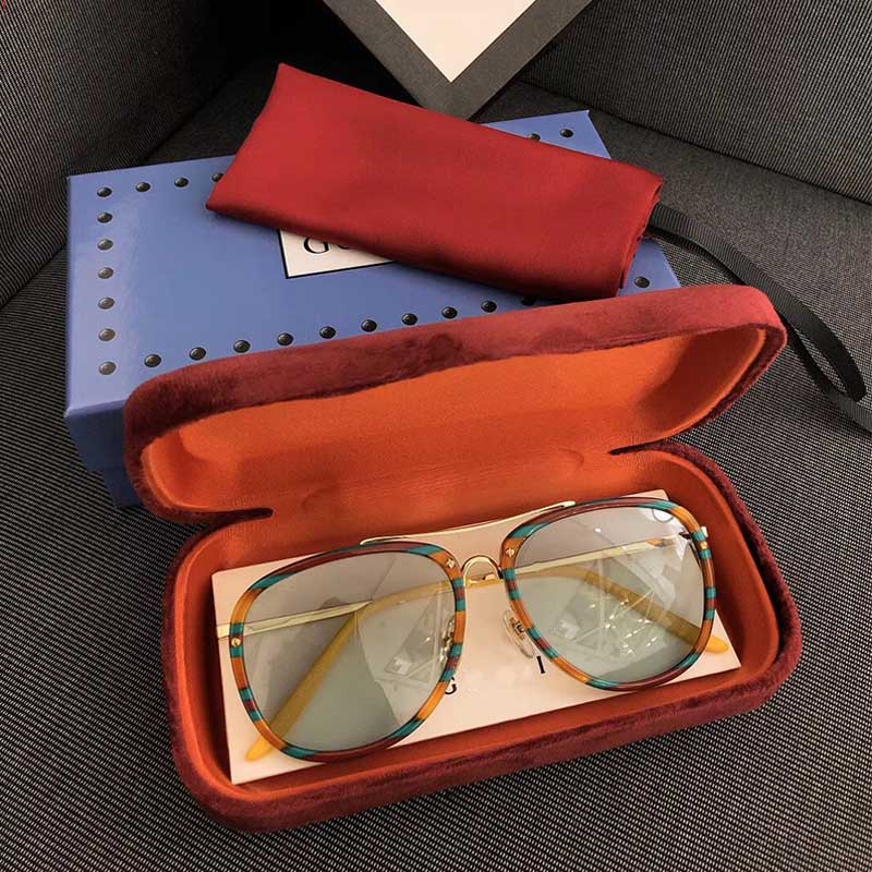 

2020 Summer 0662 Pilot Sunglasses Havana Brown Shaded Lenses UV400 protection Sonnenbrille Sun Glasses Men women Sunglasses Shades New